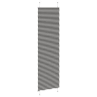 Pliss&eacute; rolgordijn 55x200 cm stofbreedte 54,4 cm antraciet 4