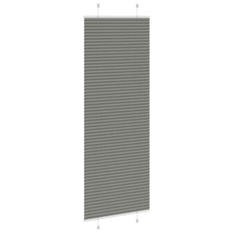 Pliss&eacute; rolgordijn 75x200 cm stofbreedte 74,4 cm antraciet 4