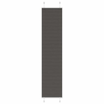 Pliss&eacute; rolgordijn 45x200 cm stofbreedte 44,4 cm polyester zwart 1