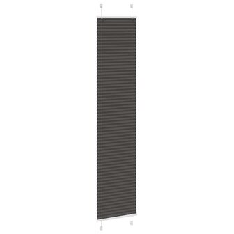 Pliss&eacute; rolgordijn 45x200 cm stofbreedte 44,4 cm polyester zwart 3
