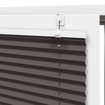 Pliss&eacute; rolgordijn 50x200 cm stofbreedte 49,4 cm polyester zwart 9