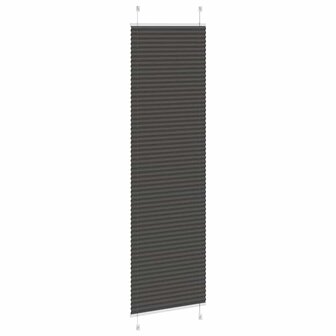 Pliss&eacute; rolgordijn 65x200 cm stofbreedte 64,4 cm polyester zwart 4