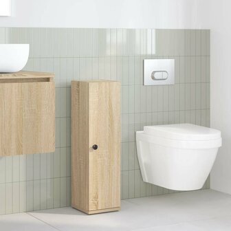 Badkamerkast met rolhouder 20,5x22x72 cm sonoma eikenkleurig 3