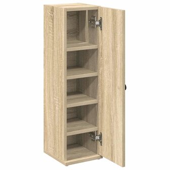 Badkamerkast met rolhouder 20,5x22x72 cm sonoma eikenkleurig 5
