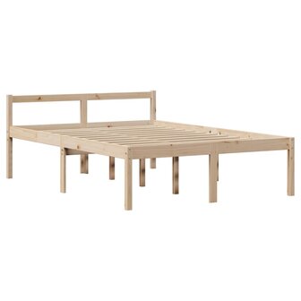 Seniorenbed met hoofdbord massief grenenhout 120x190 cm 7
