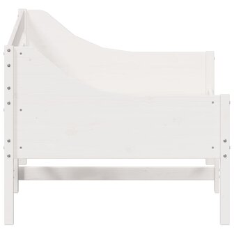 Slaapbank zonder matras 75x190 cm massief grenenhout wit 5