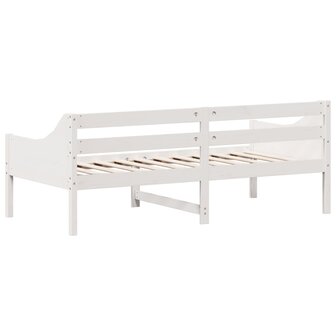 Slaapbank zonder matras 75x190 cm massief grenenhout wit 6