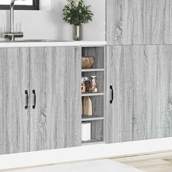 Onderkast Riga 20x44,5x81,5 cm bewerkt hout grijs sonoma eikenkleur 3