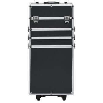 Make-up trolley aluminium zwart 2