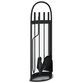 5-delige Haardset 23x15x66 cm staal 2