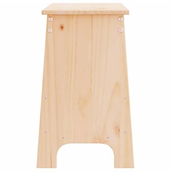 Halbankje 100x28x45 cm massief grenenhout 5