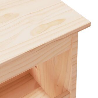 Halbankje 100x28x45 cm massief grenenhout 6