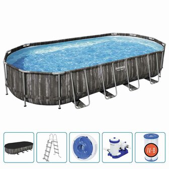 Bestway Zwembadset ovaal 7,32x3,66x1,22 m 2
