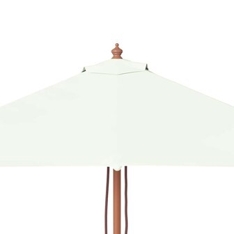 Parasol met houten paal 150x200 cm zandkleurig 8