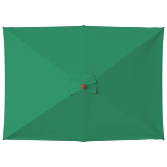 Parasol met houten paal 150x200 cm groen 3