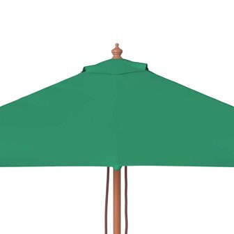 Parasol met houten paal 150x200 cm groen 6
