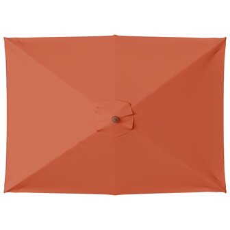 Parasol met houten paal 150x200 cm terracottakleurig 4