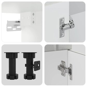 8-delige Keukenkastenset Lucca bewerkt hout betongrijs 7