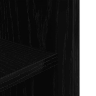 Aquariumstandaard 75x36x72,5 cm bewerkt hout zwart eikenkleurig 8