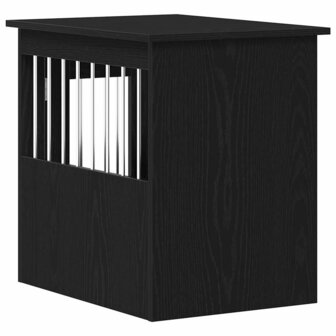 Hondenbenchmeubel 62x45x59 cm bewerkt hout zwart eikenkleurig 8