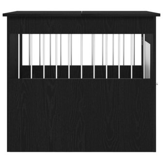 Hondenbenchmeubel 80x64,5x71 cm bewerkt hout zwart eikenkleurig 7