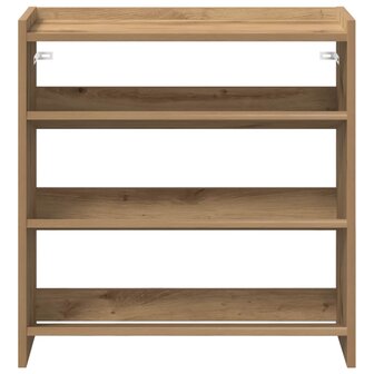 Schoenenrek 60x25x62 cm bewerkt hout artisanaal eikenkleur 4