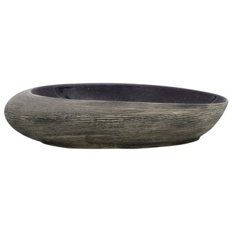 Opzetwasbak ovaal 59x40x14 cm keramiek paars en grijs 3