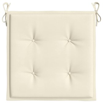 Tuinstoelkussens 2 st 40x40x4 cm oxford stof cr&egrave;mekleurig 6
