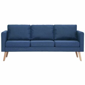 2-delig Bankstel stof blauw 4