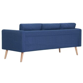 2-delig Bankstel stof blauw 5