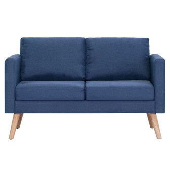 2-delig Bankstel stof blauw 7