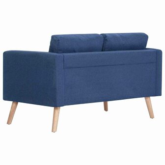 2-delig Bankstel stof blauw 8