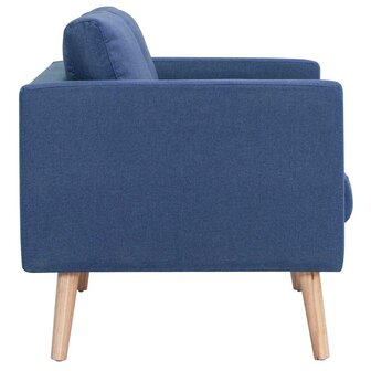 2-delig Bankstel stof blauw 9