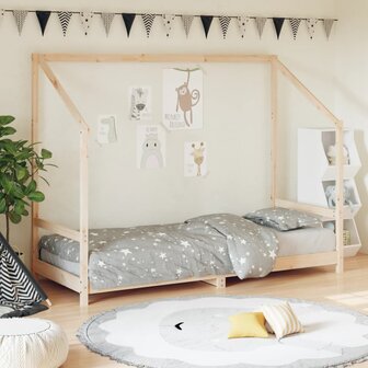 Kinderbedframe 80x200 cm massief grenenhout 1