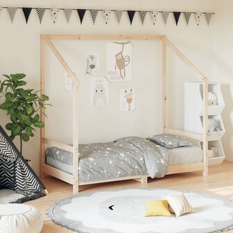 Kinderbedframe 80x160 cm massief grenenhout 1
