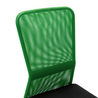 Kantoorstoel 44x52x100 cm mesh stof zwart en groen 5