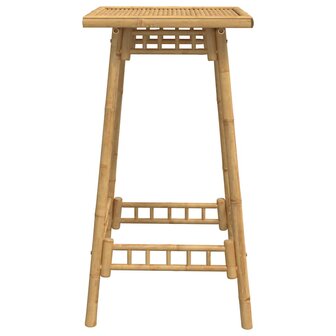Bartafel voor buiten vierkant 55x55x100 cm bamboe 6