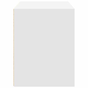 Kast met 2 lades 60x31x40 cm bewerkt hout wit 6