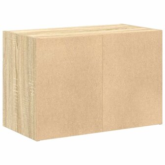 Kast met 2 lades 60x31x40 cm bewerkt hout sonoma eikenkleur 7