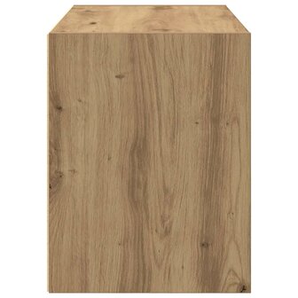 Kast met 2 lades 60x31x40 cm bewerkt hout artisanaal eikenkleur 6