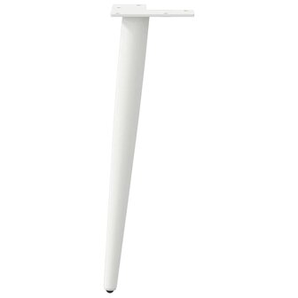 Salontafelpoten conische vorm 4 st 30-31 cm staal wit 5