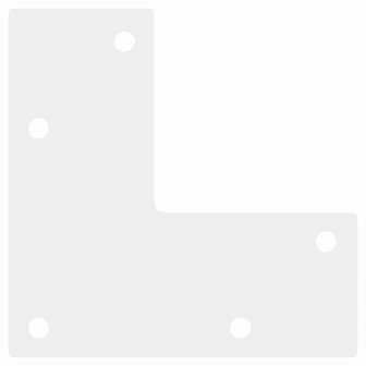 Salontafelpoten conische vorm 4 st 30-31 cm staal wit 7