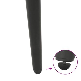Salontafelpoten conische vorm 4 st 30-31 cm staal antraciet 9