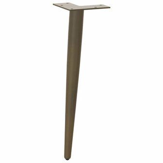Salontafelpoten conische vorm 4 st 30-31 cm staal naturel 4
