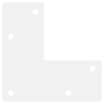 Salontafelpoten conische vorm 4 st 42-43 cm staal wit 7