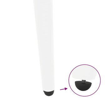 Salontafelpoten conische vorm 4 st 42-43 cm staal wit 9