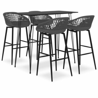 5-delige Barset zwart en grijs 1