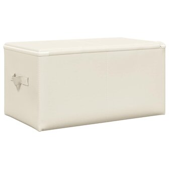 Opbergboxen 2 st 43x34x23 cm stof cr&egrave;mekleurig 6