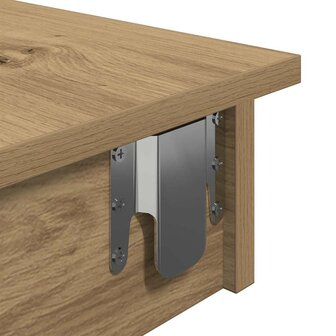 Bartafel wandgemonteerd 102x45x103,5 cm bewerkt hout artisanaal 7
