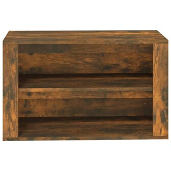 Schoenenrek 75x35x45 cm bewerkt hout gerookt eikenkleurig 5